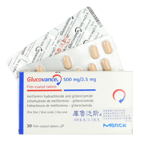 Glucovance tablets 500 mg/2.5 mg